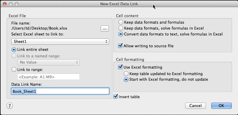 select cell for formula in excel mac
